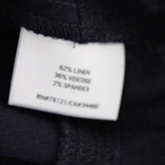 Eileen Fisher - Lantern Skirt in Linen Viscose Stretch, Navy, Small - Picture 8 of 10